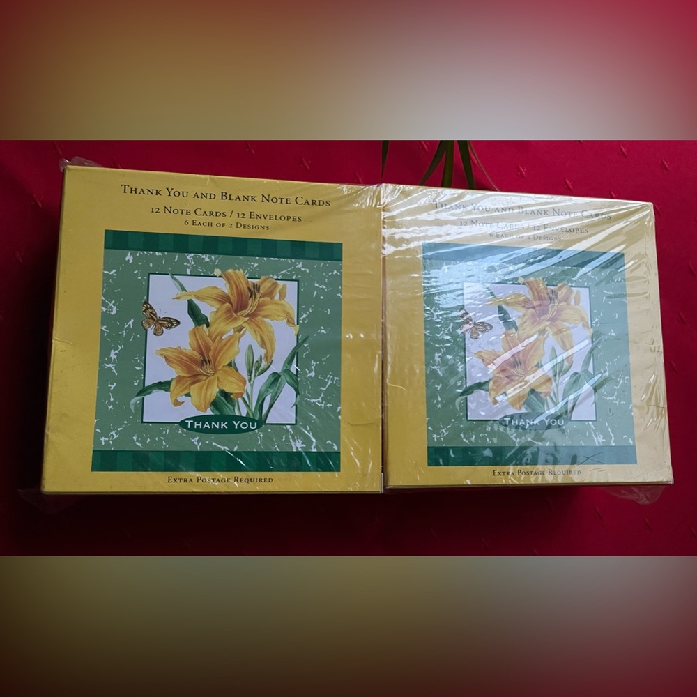 Vintage Carlton Cards Thank you blank note cards AMY ALLISON